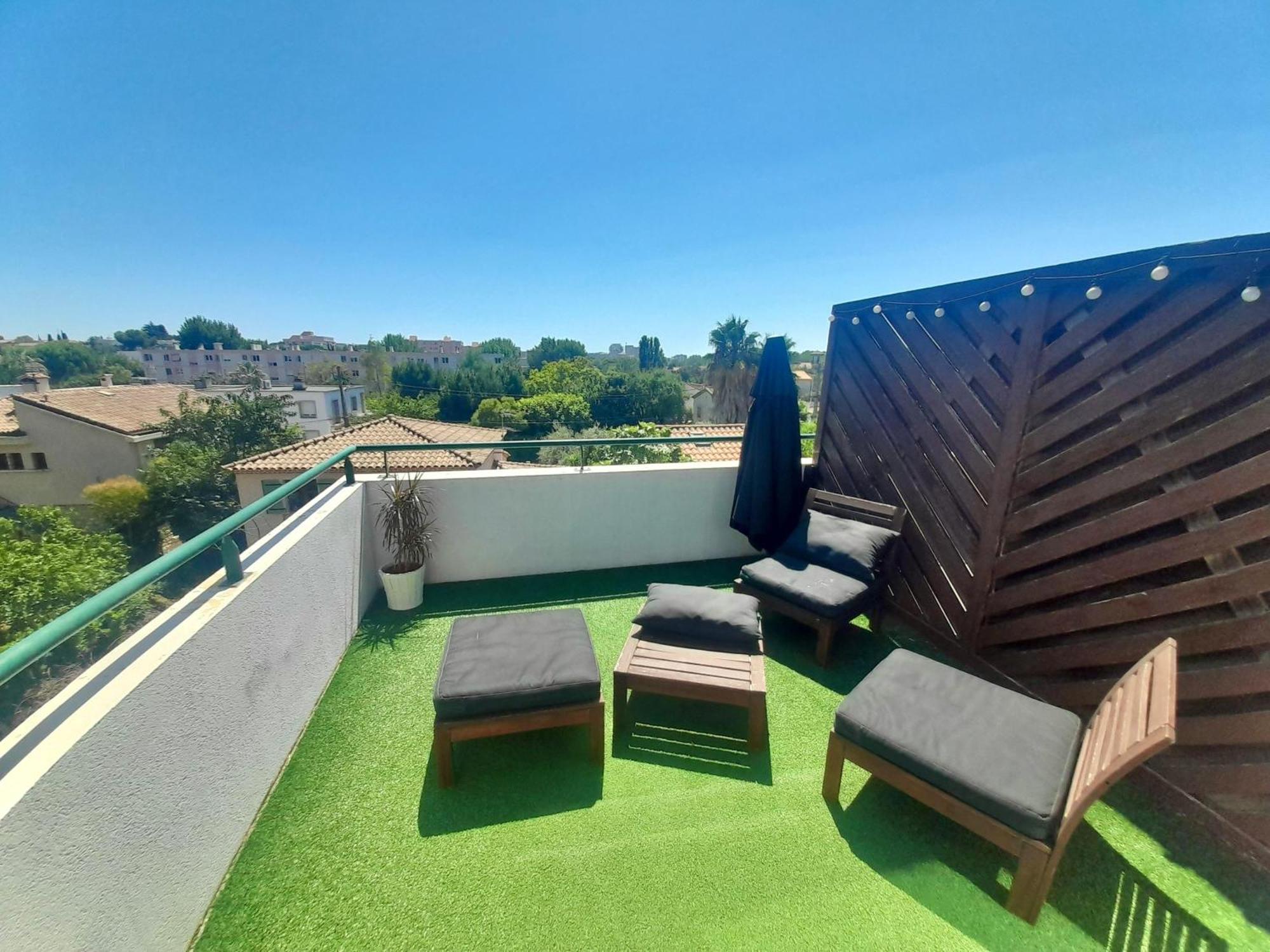 Апартаменты Terrasse De La Pompignane - T2 Lumineux Plein Sud Монпелье Экстерьер фото